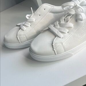 White Low-Top Sneakers
